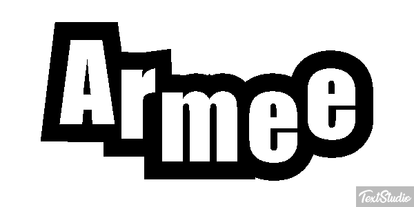 Armée Effetto testo