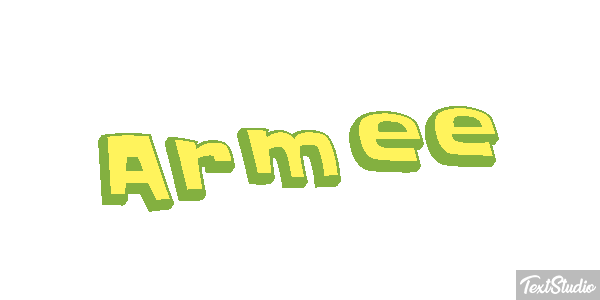 Armée Effetto testo