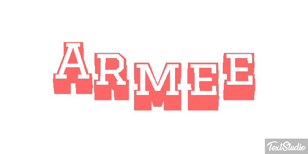 Armée Effetto testo