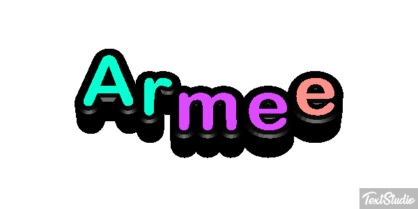 Armée Effetto testo