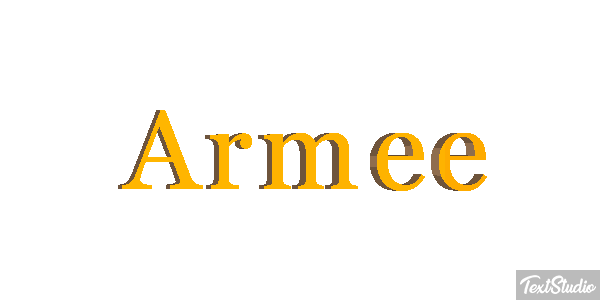 Armée Effetto testo