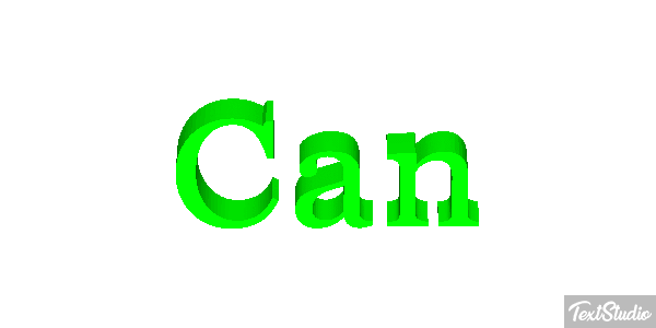 Can Text effect