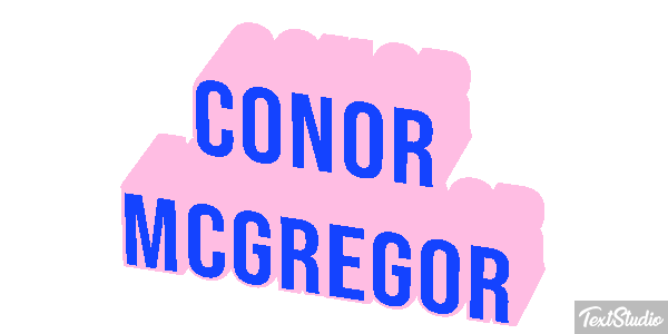 Conor McGregor Text effect