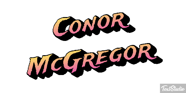 Conor McGregor Text effect