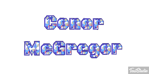 Conor McGregor Text effect