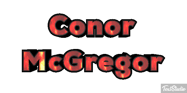 Conor McGregor Text effect