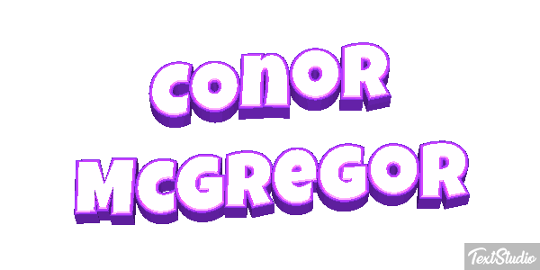 Conor McGregor Text effect