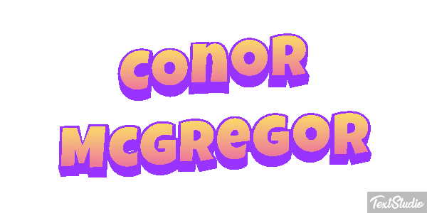 Conor McGregor Text effect