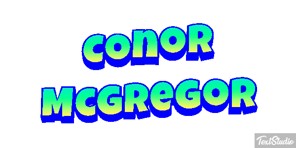 Conor McGregor Text effect