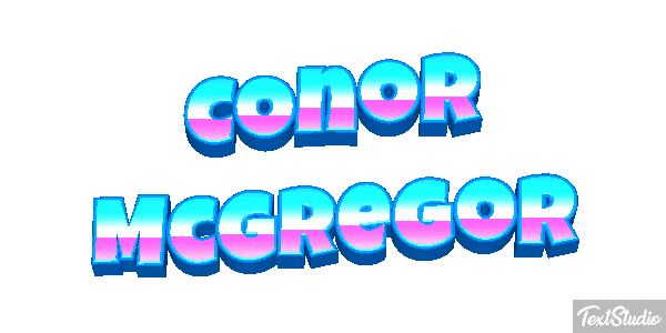 Conor McGregor Text effect