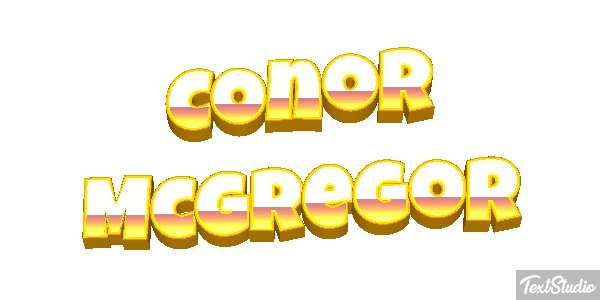 Conor McGregor Text effect