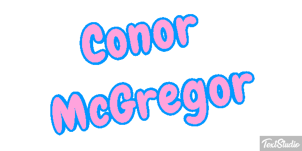 Conor McGregor Text effect