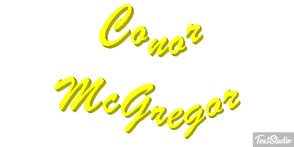 Conor McGregor Text effect
