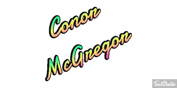 Conor McGregor Text effect