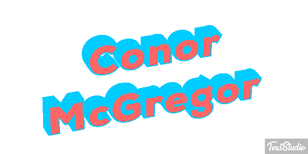 Conor McGregor Text effect