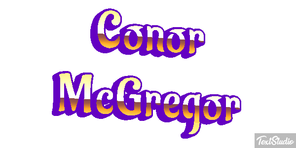 Conor McGregor Text effect