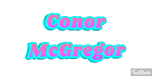 Conor McGregor Text effect