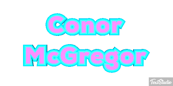 Conor McGregor Text effect