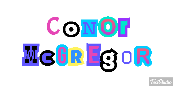 Conor McGregor Text effect