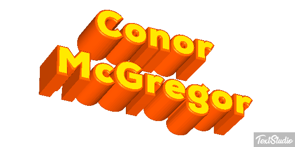 Conor McGregor Text effect