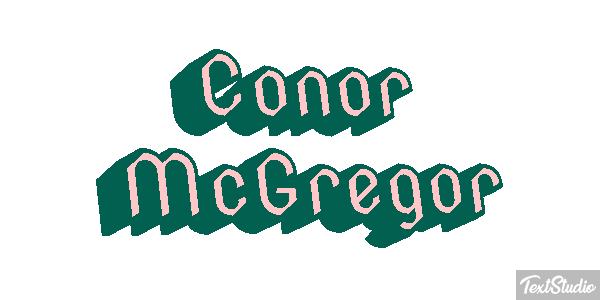Conor McGregor Text effect
