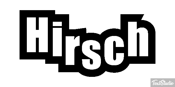 Hirsch Texteffekt