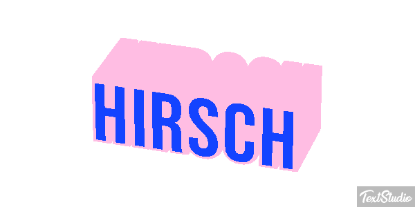 Hirsch Texteffekt