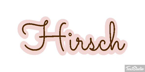 Hirsch Texteffekt