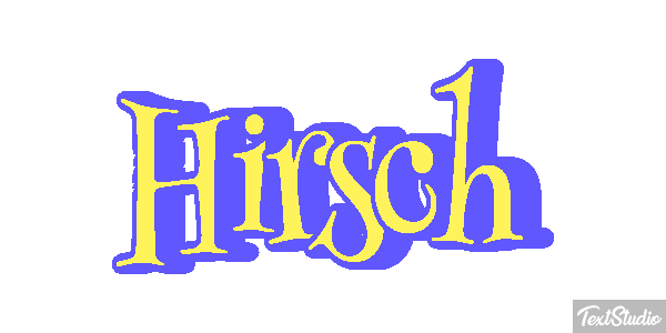 Hirsch Texteffekt