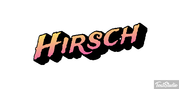 Hirsch Texteffekt