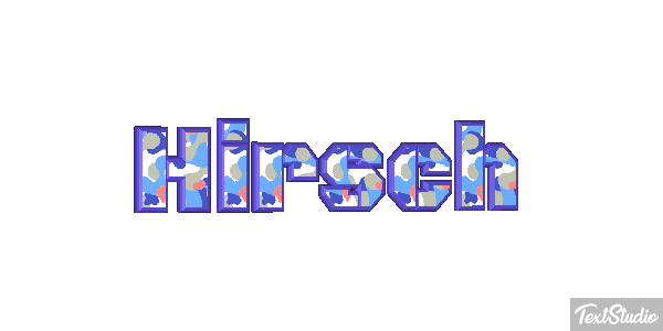Hirsch Texteffekt
