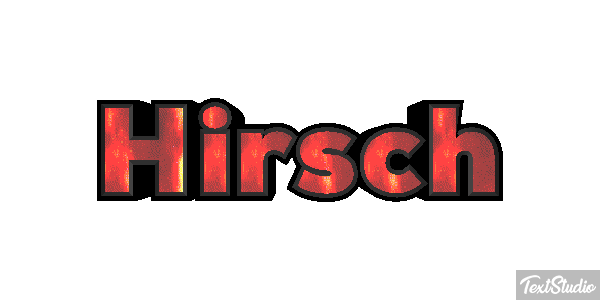 Hirsch Texteffekt
