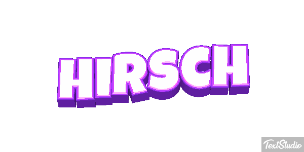 Hirsch Texteffekt