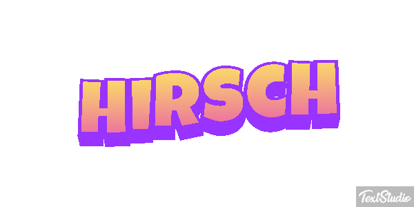Hirsch Texteffekt
