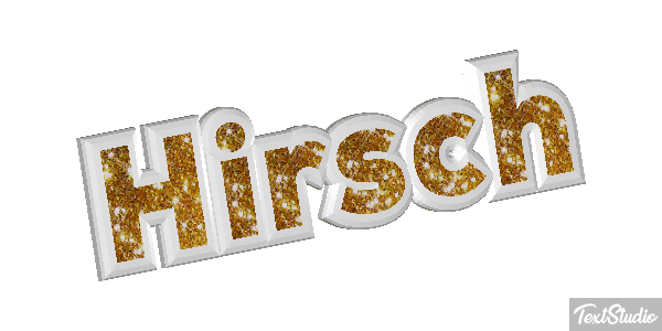 Hirsch Texteffekt