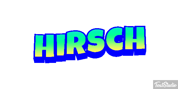 Hirsch Texteffekt