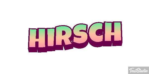 Hirsch Texteffekt