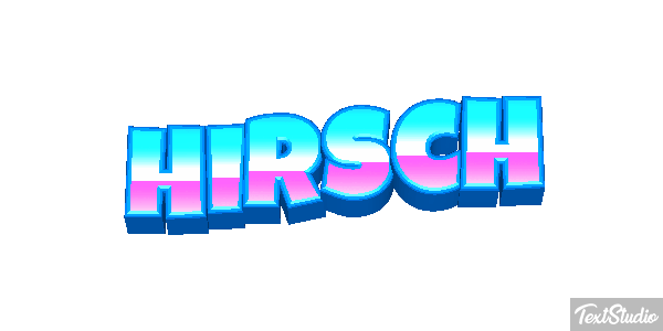 Hirsch Texteffekt