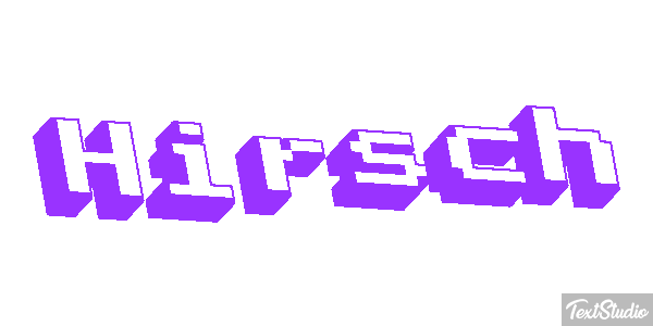 Hirsch Texteffekt