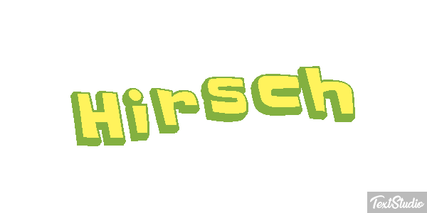 Hirsch Texteffekt