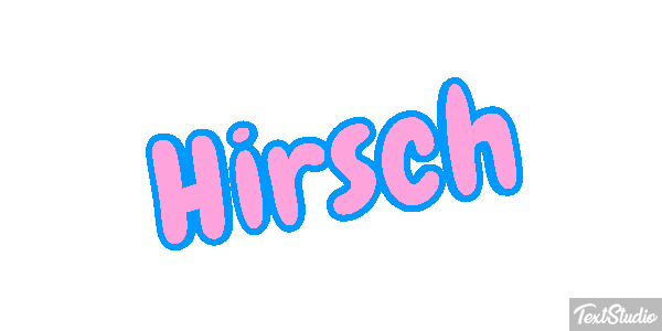 Hirsch Texteffekt