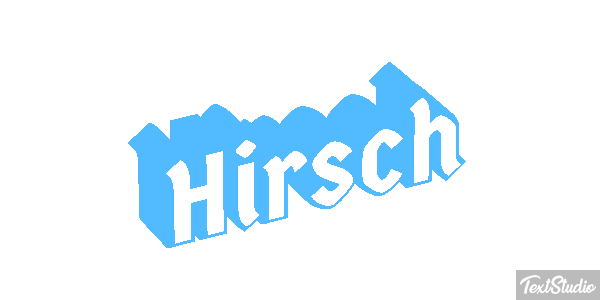 Hirsch Texteffekt