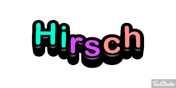 Hirsch Texteffekt