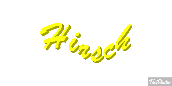 Hirsch Texteffekt