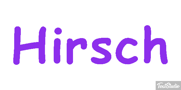Hirsch Texteffekt