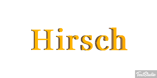 Hirsch Texteffekt
