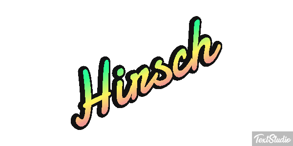 Hirsch Texteffekt