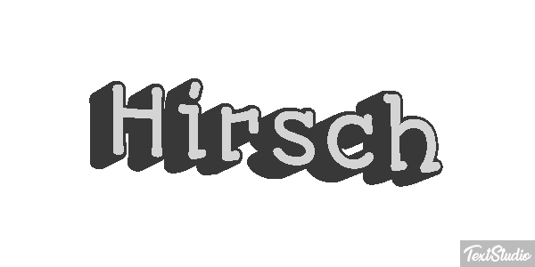 Hirsch Texteffekt