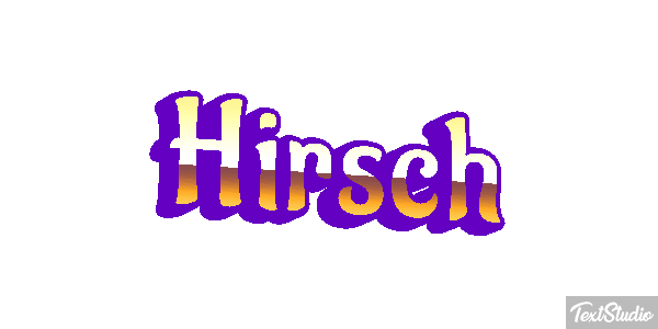 Hirsch Texteffekt