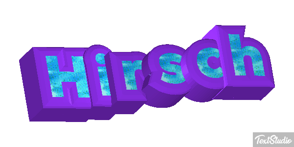 Hirsch Texteffekt